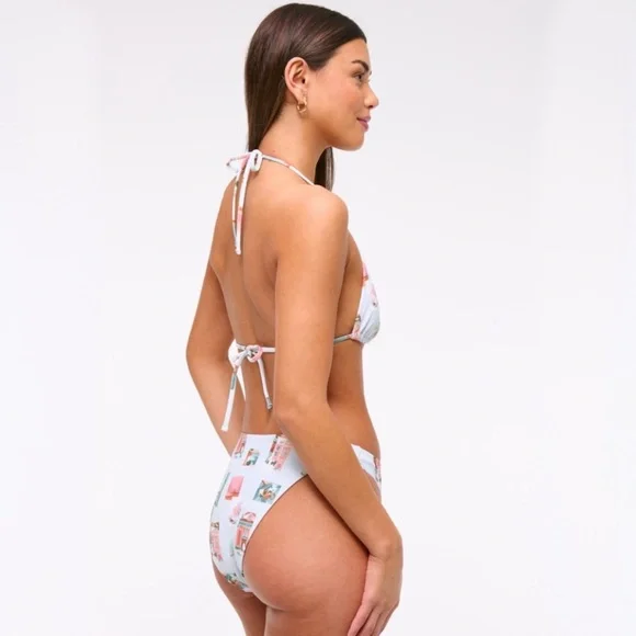 triangle mid rise high-leg bikini - Picture 9 of 13